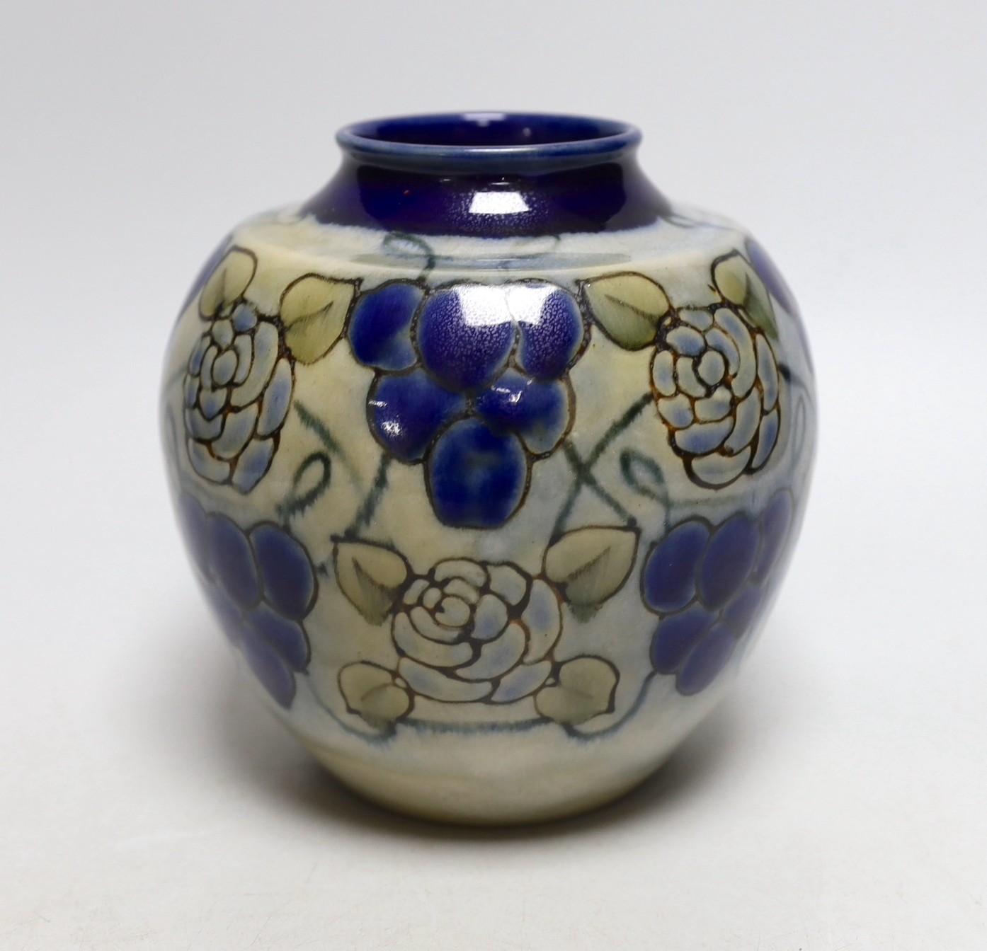 A Doulton Lambeth stoneware jar, 15cms high